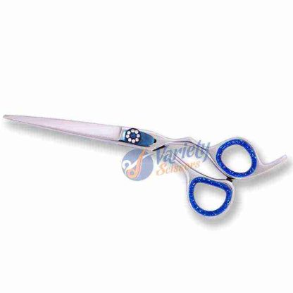 Semi offset hairdressing scissors