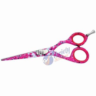 Pink fashionable color hair shears