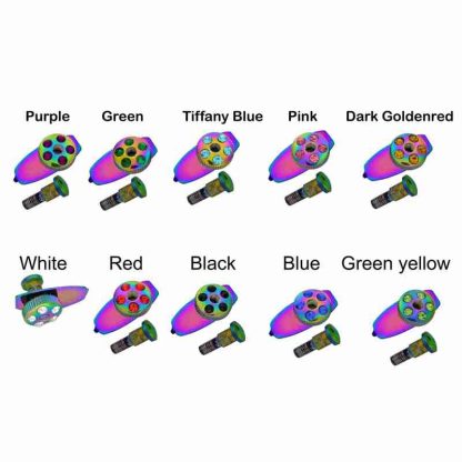 Rainbow Screw Set with Colorful Stone Tops – Hairdressing Scissors