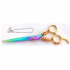 6.5 INCH New star jewel hair stylist rainbow shears - Image 2