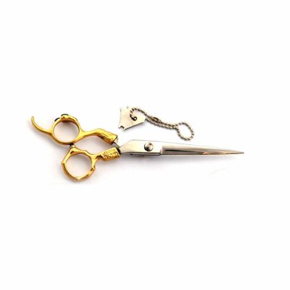 6 INCH Fancy jeweled hair stylist scissors - Image 2