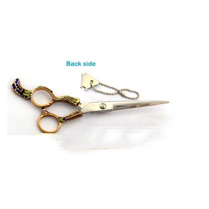 6.25 INCH Fancy jeweled hair stylist scissors - Image 2