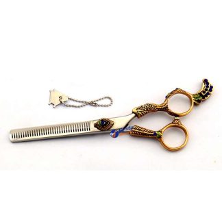 6.25 INCH Fancy jeweled hair stylist thinning scissors