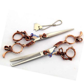 6.5 INCH Fancy jeweled hair stylist scissors set