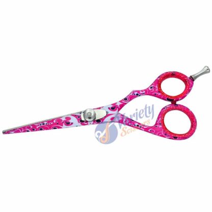 Pink fashionable color hair shears