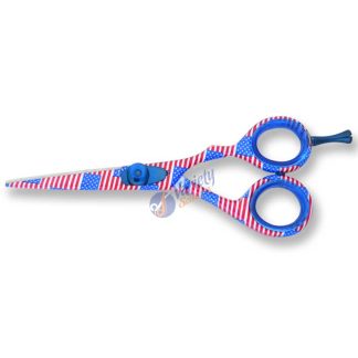 USA flag coating Hair Stylist Scissors