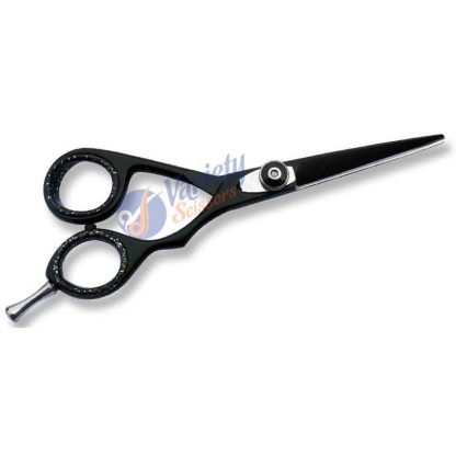 Black matte powder coating hair shears