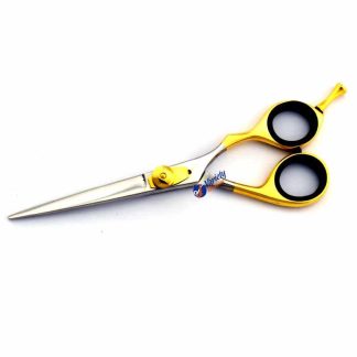 Half golden offset hair scissors