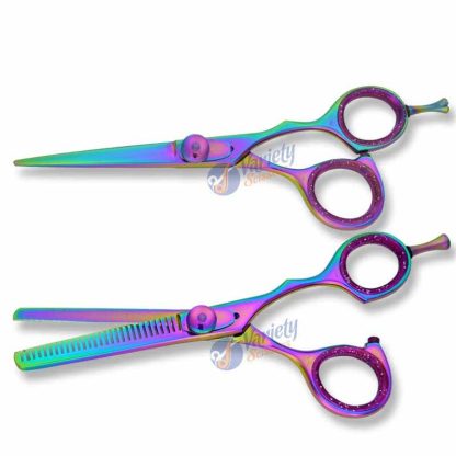 Offset rainbow scissors set