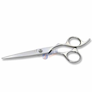 Semi offset hair styling scissors
