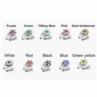 Mirror Polished Screw Set with Colorful Stone Tops – Hairdressing Scissors