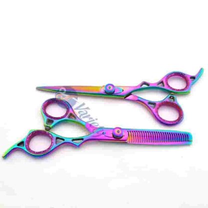 Professional rainbow scissors set
