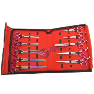 10 PCS Dog Grooming Scissors Bundle – Assorted Sizes & Designs
