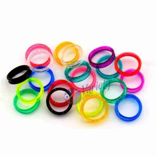 Universal Silicone Scissor Rings – Assorted Colors & Sizes (Value Pack)