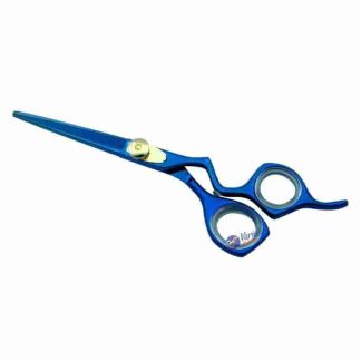 Offset blue scissors