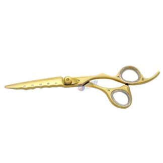 Jeweled golden hair scissors