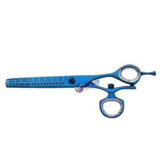 Swivel thumb blue scissors set