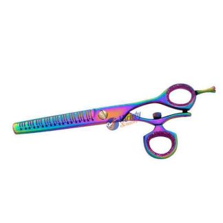 Swivel thumb rainbow thinning scissors