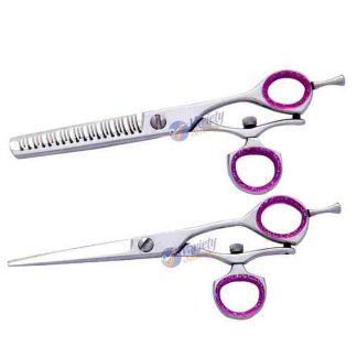 Swivel thumb hair scissors set