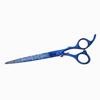 7 INCH Blue laser graphic scissors