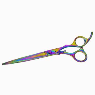 7 INCH Rainbow laser graphic scissors