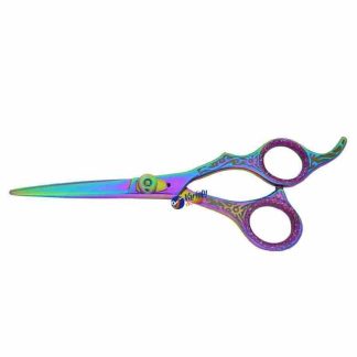 Embroidery rainbow hair scissors