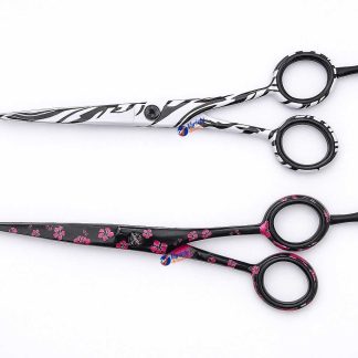 Stylist Shears Duo with Decorative Patterns