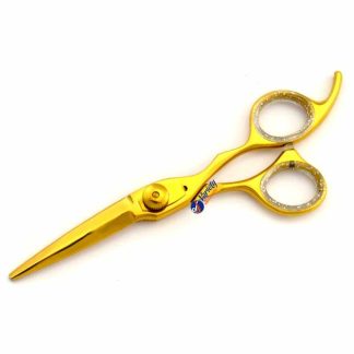 Offset golden Barber shears