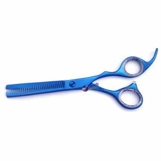 6 Inch Offset Hairdressing blue thinning scissors