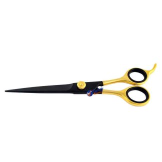 Half golden and Half Black dog grooming shears